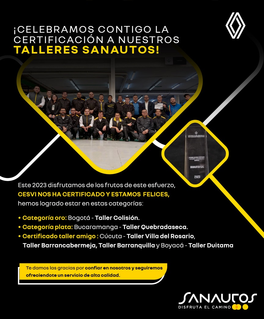 Certificación talleres Sanautos